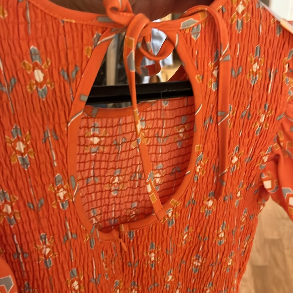 Coral Patterned, Full Length Romper - image 6